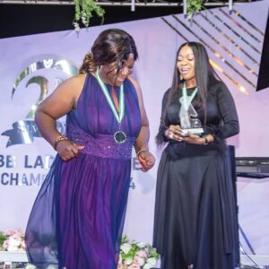 Founder Maryanne Ngban emerges as the winner and Best Net award at the 2025 IBB International Golf Country Club Women Championship,  Abuja Nigeria